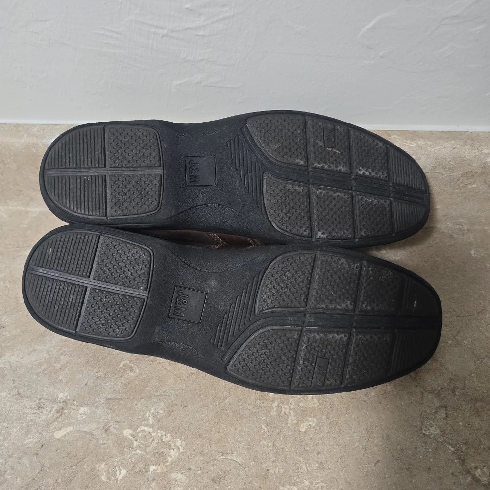 Mens Johnston & Murphy Closed Toe Sheepskin Sandals Size 12